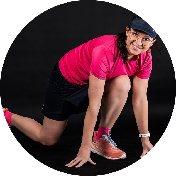 Anita Kugler in Startposition (laufen)
